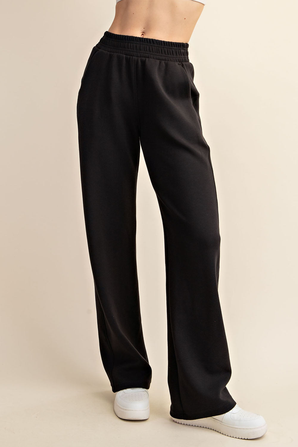 Modal Poly Span Scuba Straight Pants