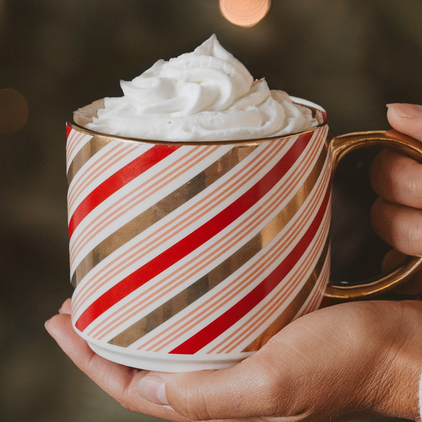 Candy Cane Coffee Mug - Christmas Decor & Gifts