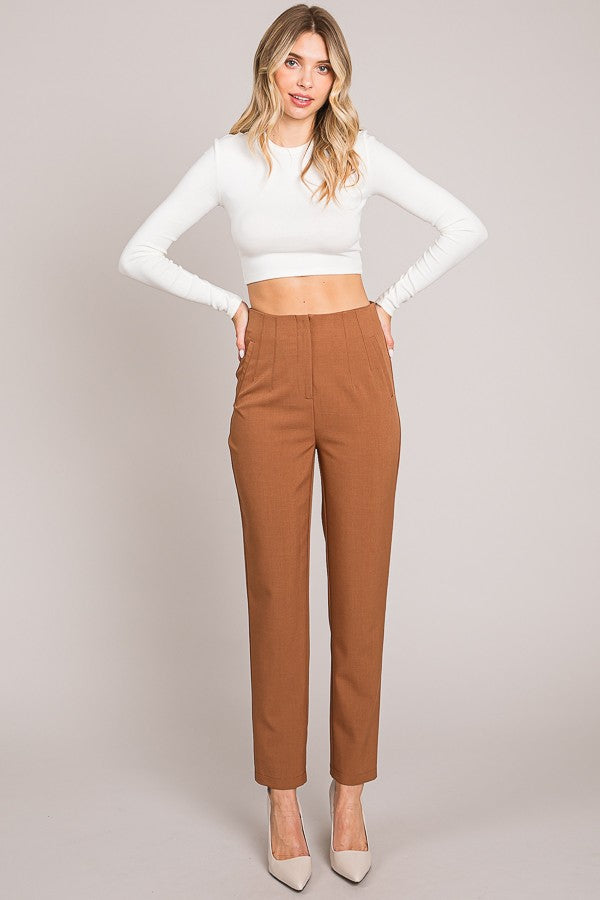 Twill Darted Trousers