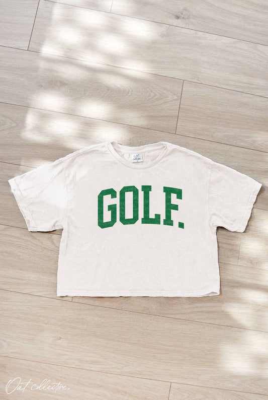 GOLF Cropped Mineral Graphic Top