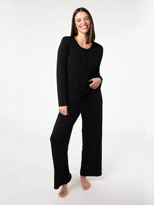 Skyla Pajama Set - Black