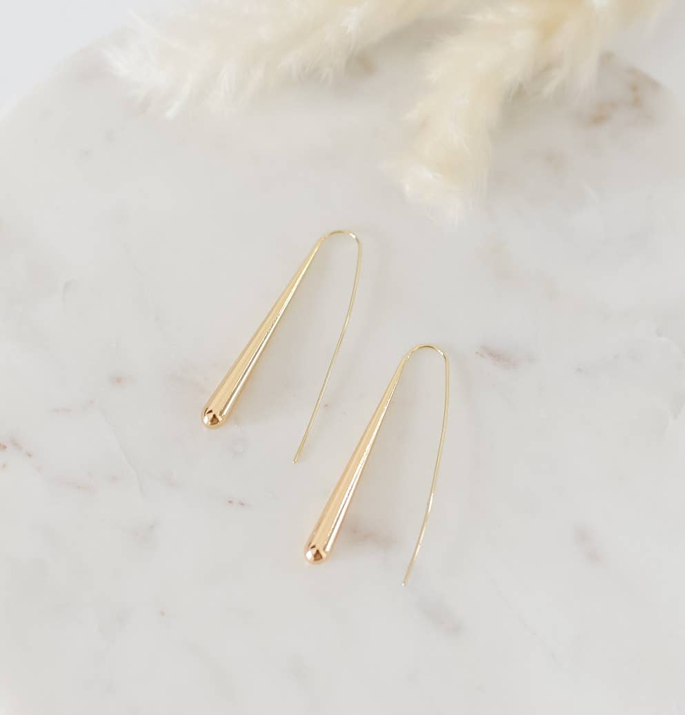 The Charlotte hoops 18k gold plated earrings