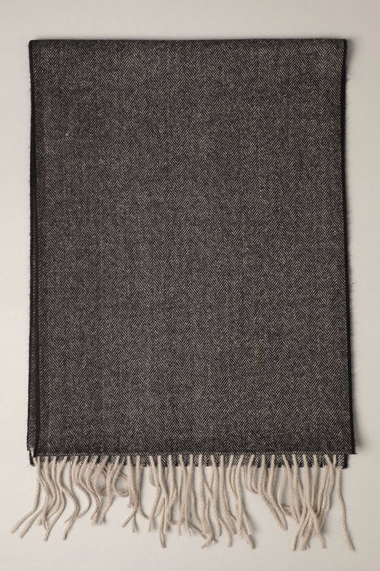 Herringbone Cashmere Feel Muffler Classic Scarf