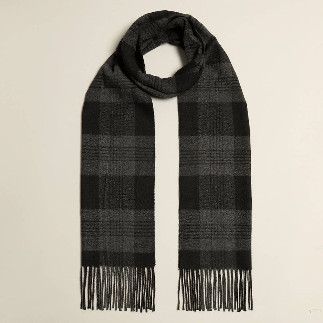 Herringbone Lightweight Cashmere Feel Scarf