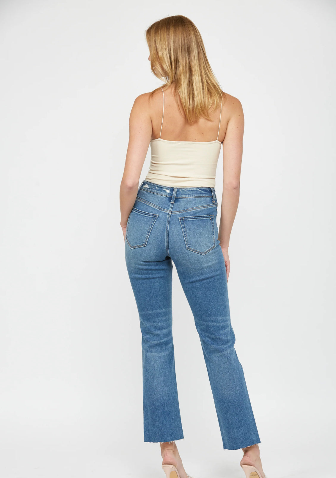 High Rise Straight Leg Jeans