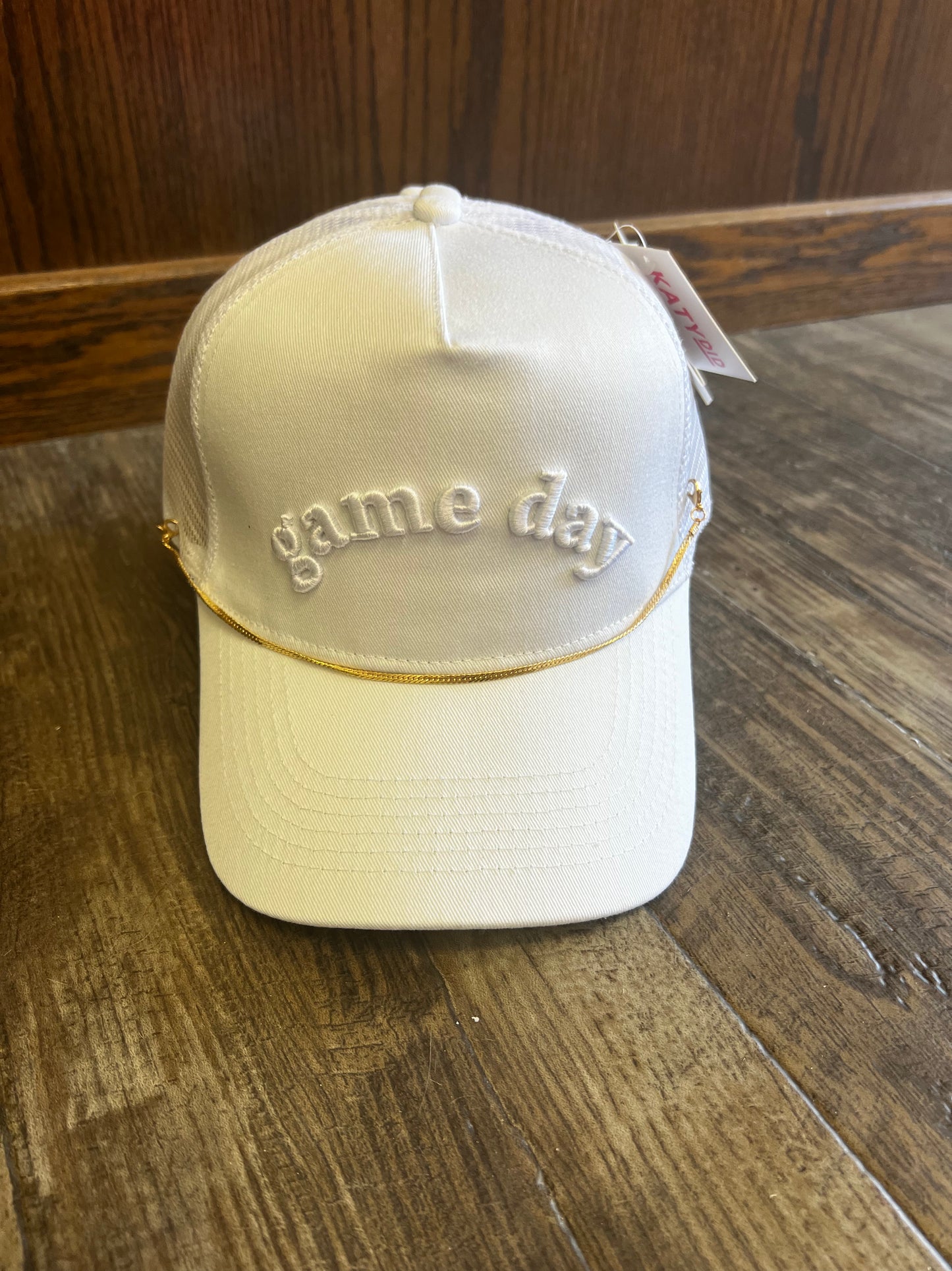 White Game Day Hat