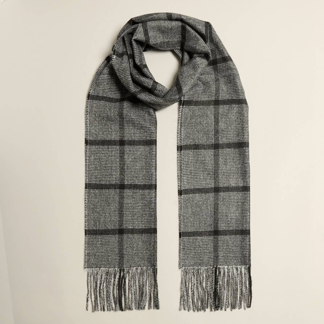 Herringbone Lightweight Cashmere Feel Scarf