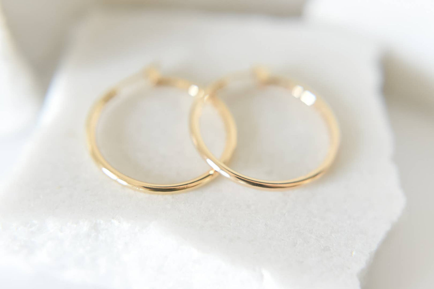 18k gold plated hoops -earrings-