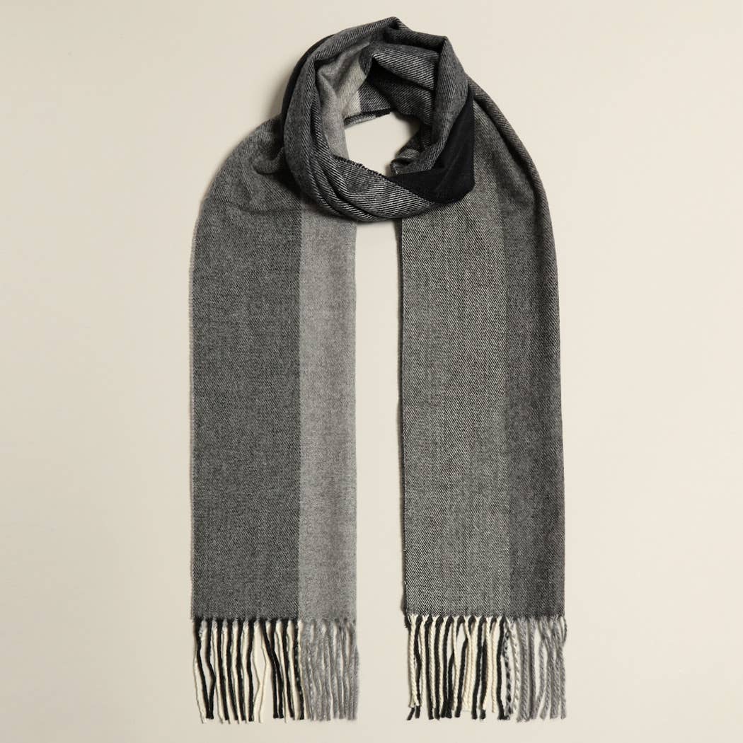 Herringbone Lightweight Cashmere Feel Scarf