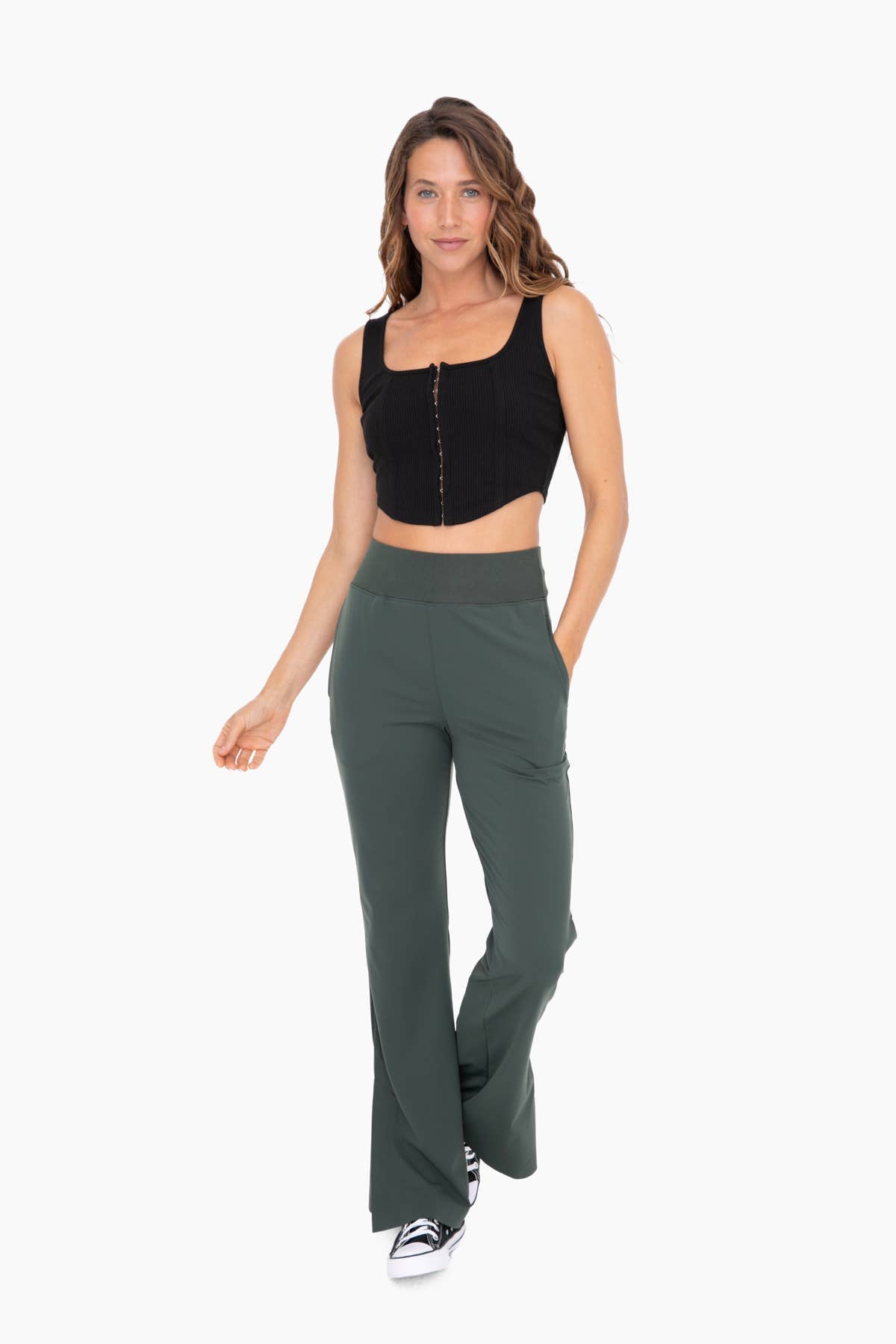 Graphene-Blend Wide Leg Active Pants