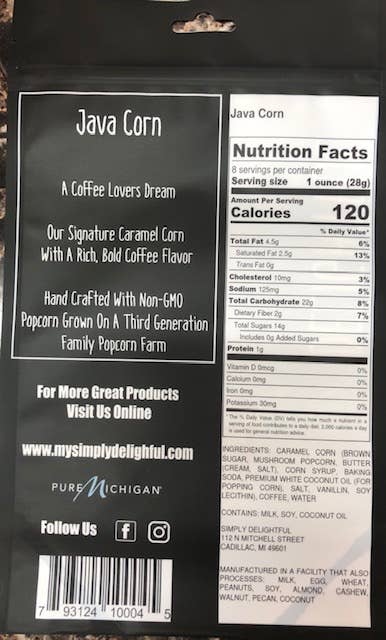 Java Corn 8 oz