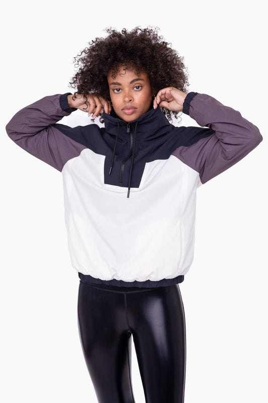 Color Block 3/4 Zip Active Jacket