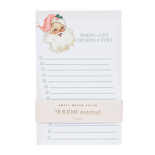 Vintage Santa Notepad - Christmas Stationery & Gifts