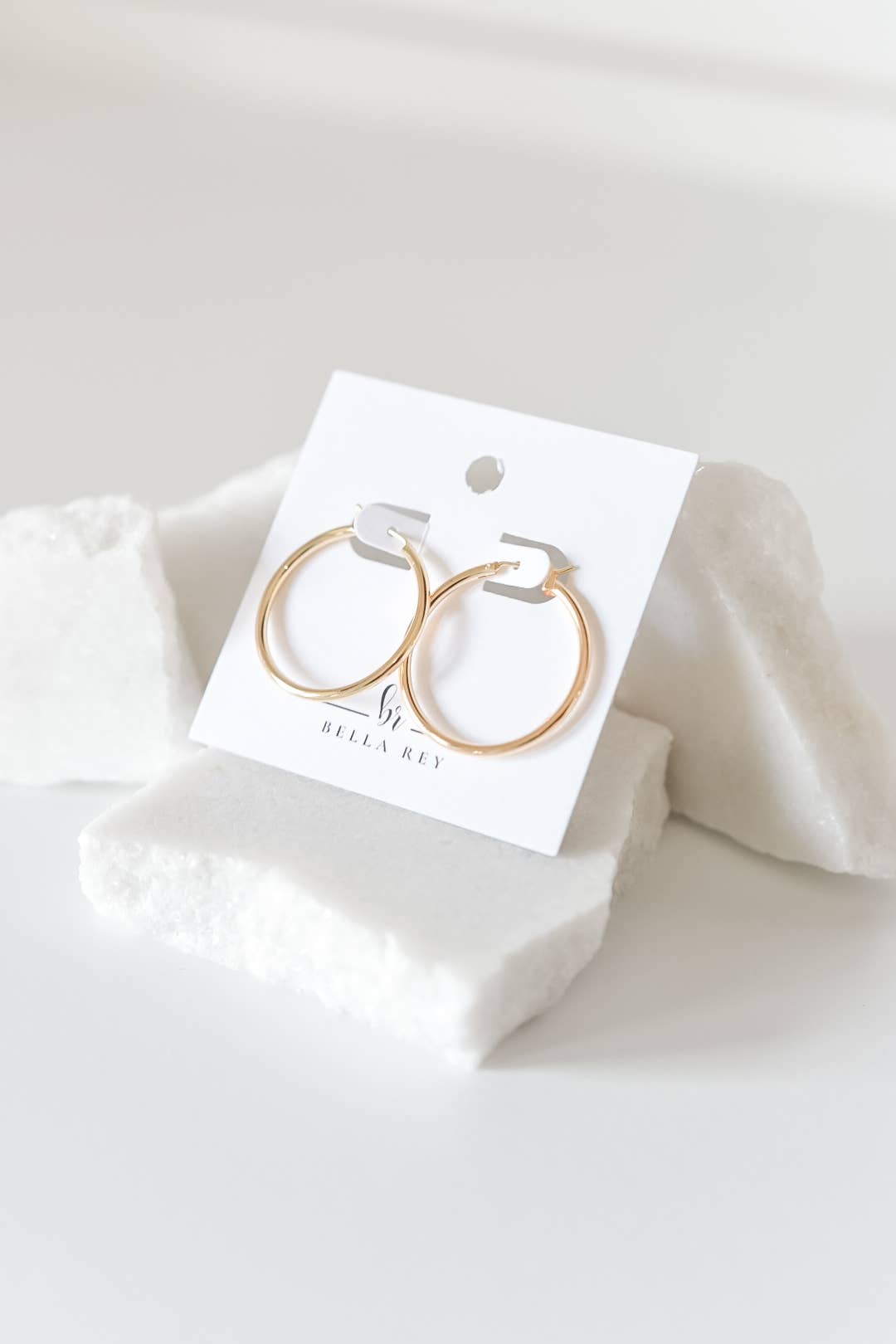 18k gold plated hoops -earrings-