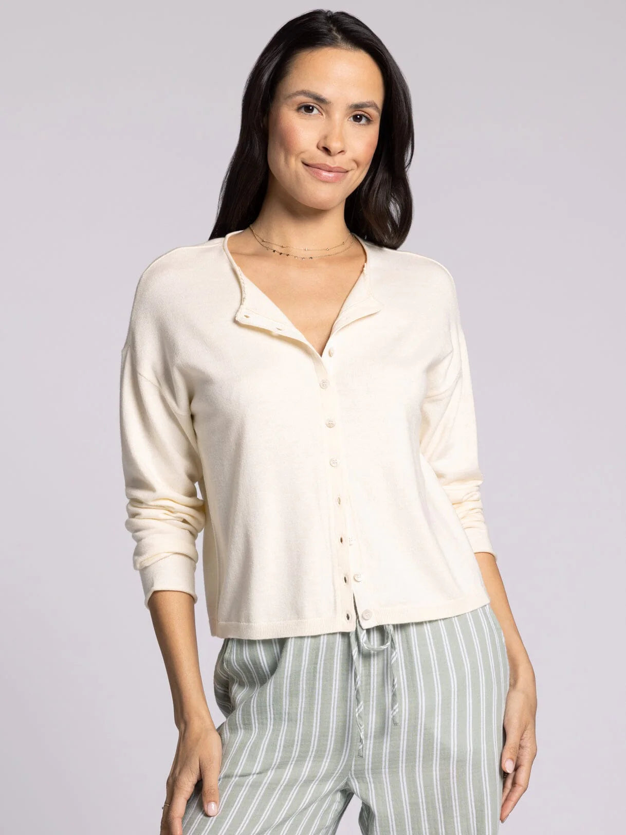 Della Cardigan Ivory