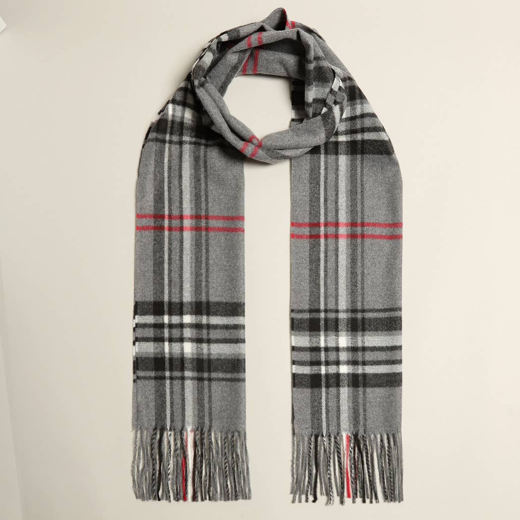 Herringbone Lightweight Cashmere Feel Scarf