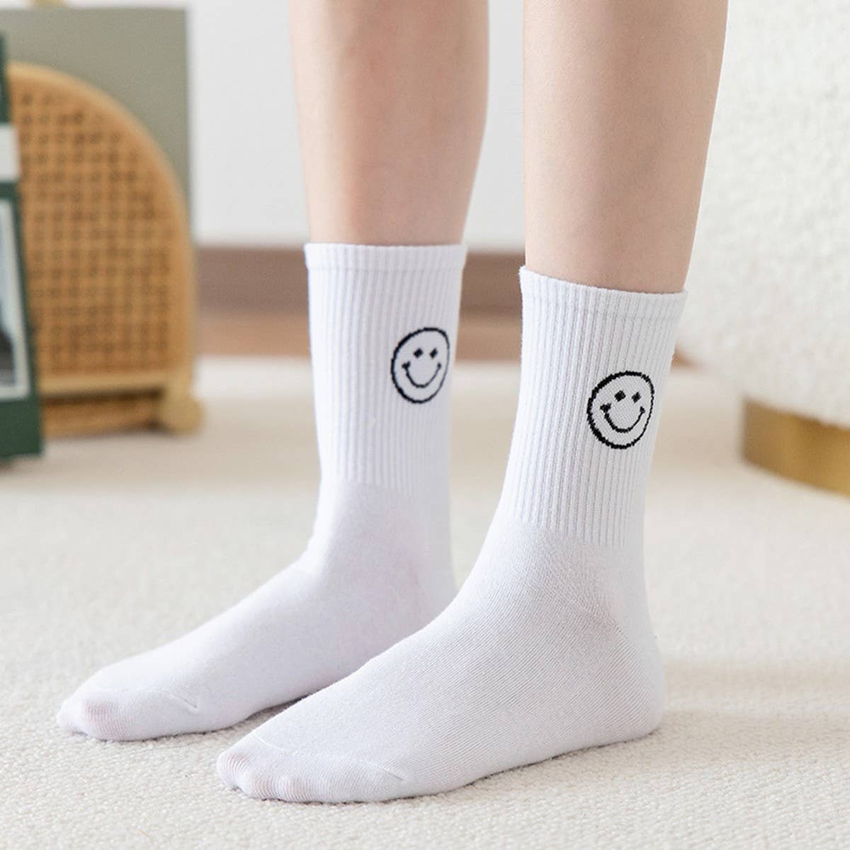 CARTOON MID-CALF COTTON BREATHABLE WOMEN’S SOCKS